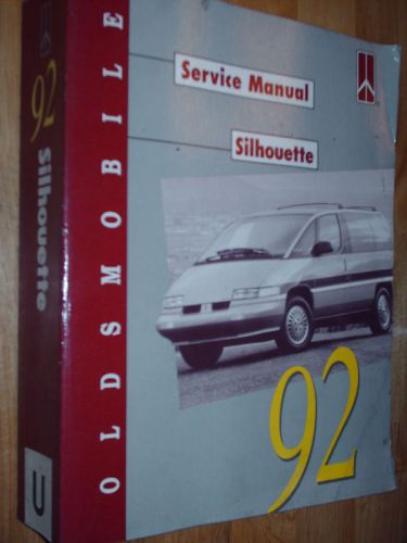 1992 oldsmobile silhouette shop manual / book