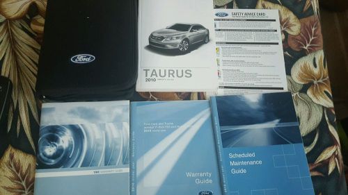 2010 ford taurus owners manual set