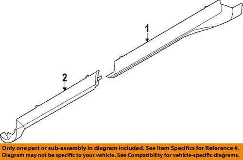 Ford oem bg1z5410176ca exterior-rocker molding