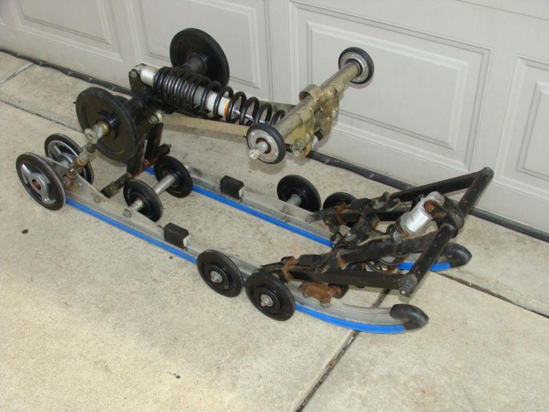 Yamaha viper snowmobile rear suspension shocks srx vmax skid sxr rails wheels 