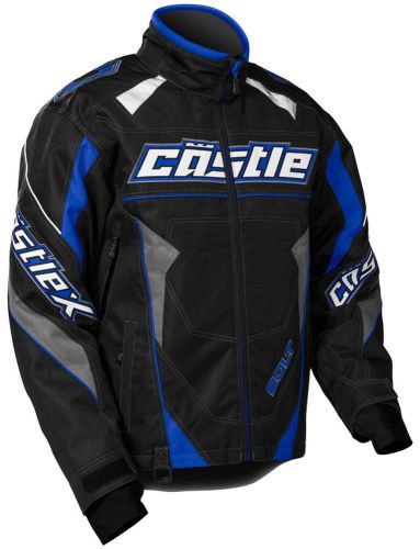 Castle x racewear bolt g4 mens snowmobile jacket blue