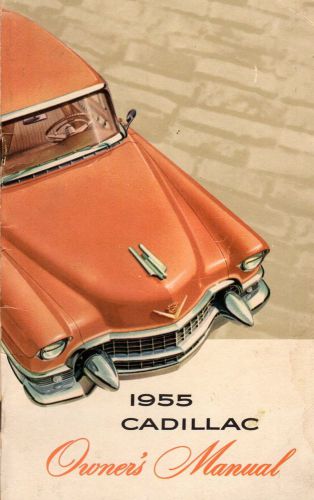 1955 cadillac factory original owner&#039;s manual