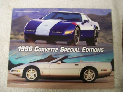 Corvette 1996 special editions sheet
