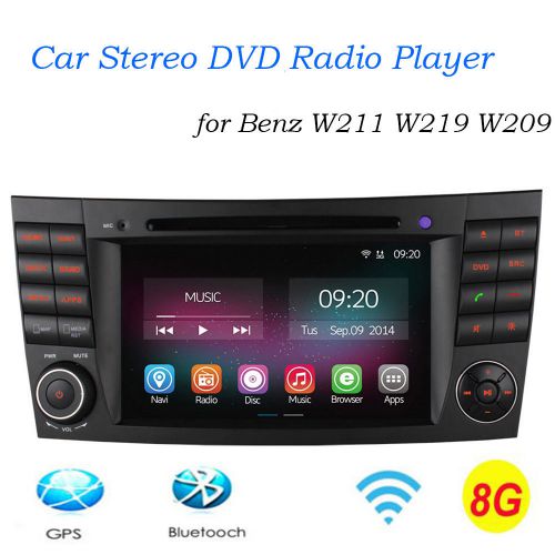 7&#039;&#039; quadcore car dvd radio for benz w211 w219 w209 built-in gps/bluetooth/wifi