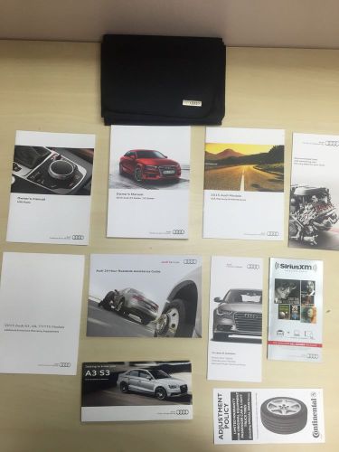 Audi a3/s3 sedan 2015 owner manual books with case oem