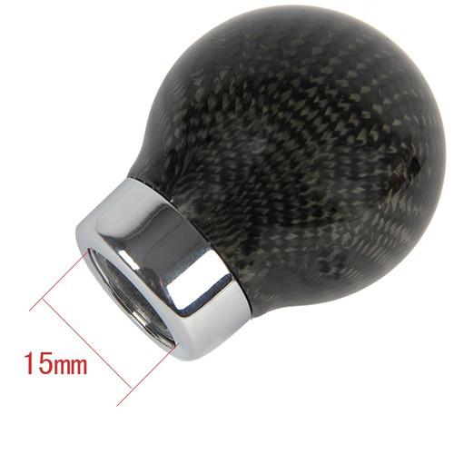 Universal carbon fiber aluminum manual car gear shifter shift lever knob cover