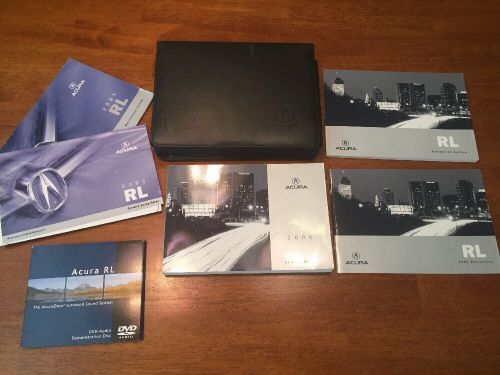 2005 acura rl owners manual set