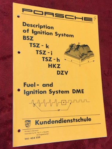 Porsche factory oem workshop manual 924 turbo carrera gt description of ignition