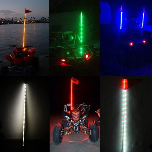 6 feet led whips light utv sxs cat atv sand rail jeep truck 6 colors available