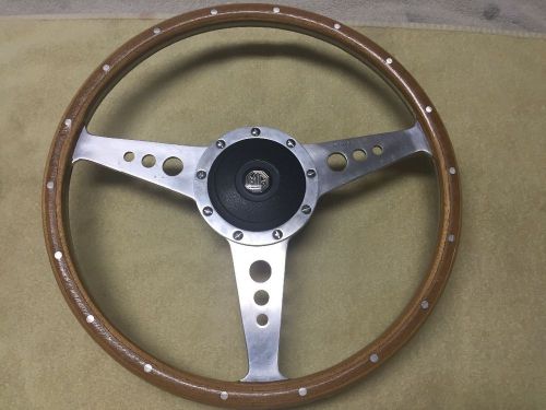 15&#034; motoliita wood steering wheel