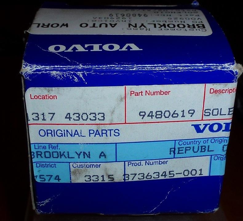 Solenoid for volvo part # 9480619