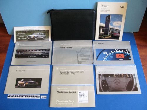 1992 mercedes r129 sl 300sl 500sl owners manuals driver operator books set l190