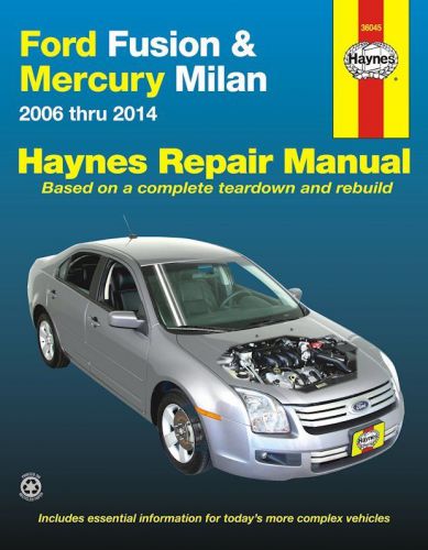 Ford fusion, mercury milan repair manual 2006-2014