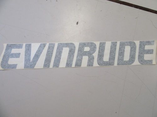 Evinrude dark grey decal 21&#034; x 3 1/2&#034; marine boat