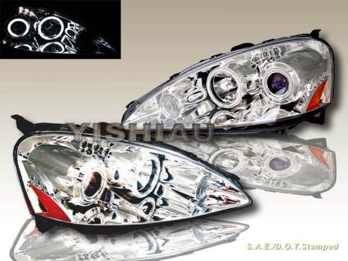 2005 2006  rsx ccfl halo projector headlights clear new
