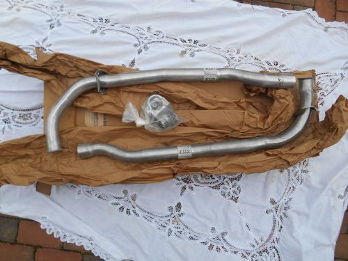 1963 chevrolet corvette pair front left &amp; right steel exhaust pipes set (new)