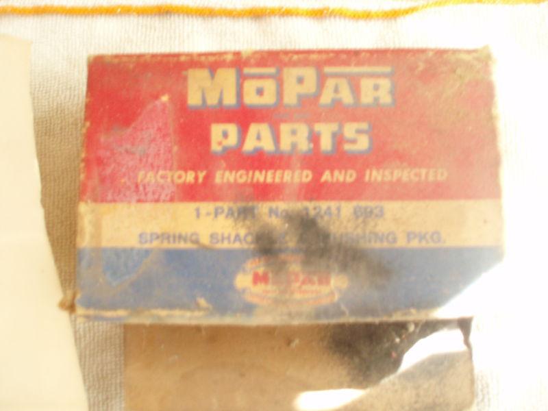 Mopar dodge plymouth desoto, nos spring shackle & bushings 1940-1950 