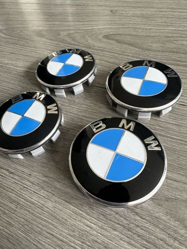 4 x bmw oem alloy wheel centre caps f34 f32 e53 e60 e90 e91 e93 f01 f30 68mm