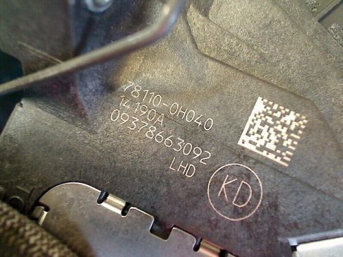 2014 toyota aygo (b40) 781100h040 electric gas pedal-