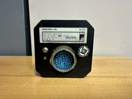 Honeywell altitude indicator, pn:4016341-906, as removed