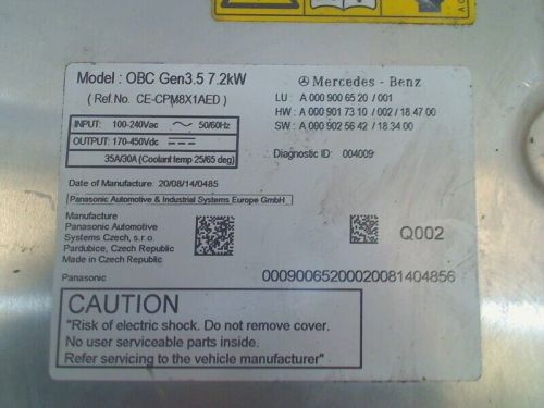 2020 mercedes-benz cla (118.3) converter a0009006520 / a0009017310-