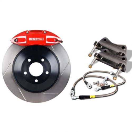 Stoptech 82.895.5n00.71 vw gti 2015 front bbk w/ red st-41 caliper 1pc rotor