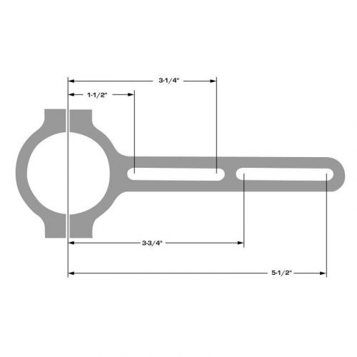 Joes racing products 11264 rvm long mirror brackets only, 1-3/4&#034;, pair - 5&#034;