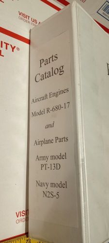 Stearman pt-13d and navy n2s-5 with lycoming r-680 parts catalog aircraft usa