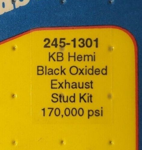 Arp chromoly header stud kits 245-1301, black oxide, chrysler, small block, v8