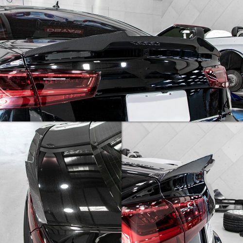 For 2012-2018 audi a6 s6 sedan spoiler real carbon fiber trunk spoiler