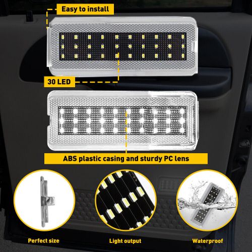 2x for 99-07 fords f250 f350 f450 super duty led door panel light courtesy lamp