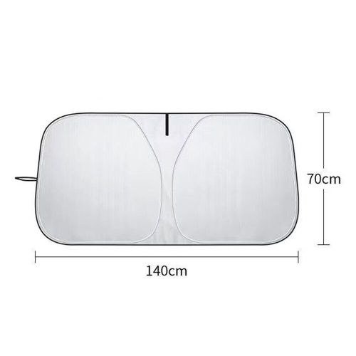 Car windshield sunshade 140*70cm,front glass uv block sun visor shield foldable