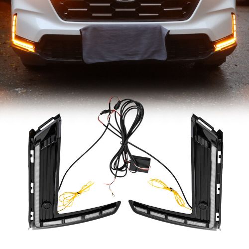 For honda cr-v crv 2023 2024 led drl daytime running light fog lamp turn signal