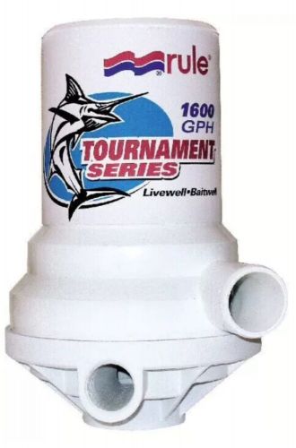 Rule 209fdp tournament series 1600 gph livewell pump dual port (see description)