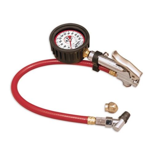 Longacre 52008 liquid filled 2½&#034; gid quick fill tire gauge 0-60 psi