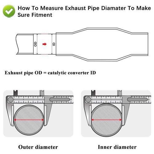 2.5&#034; catalytic converter epa weld-on heat shield for chevrolet impala 2000-2013