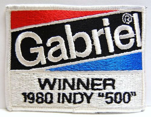 Vintage nos sew on jacket patch gabriel winner 1980 indy 500 indycar