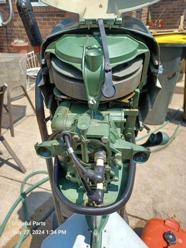 1955 johnson qd-16 10hp sea horse boat engine