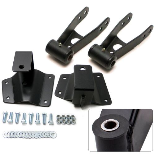 3-4 in rear drop shackle lowering hanger kit for chevy silverado 1500 1999-2006