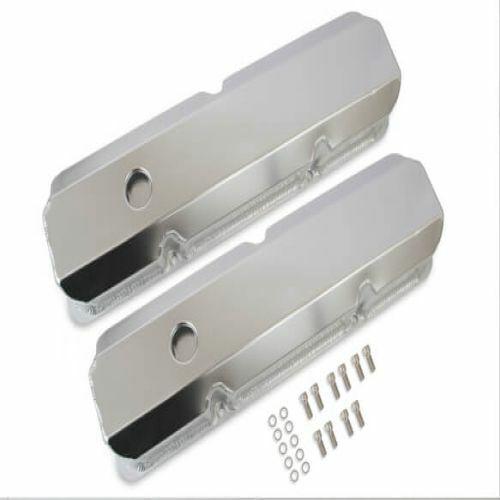 Mr. gasket 6872g fabricated aluminum valve covers; silver finish