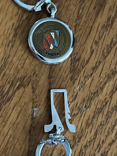 Vintage nos buick colorcrest tri-shield b 48 key blanks b 46 uncut keychain