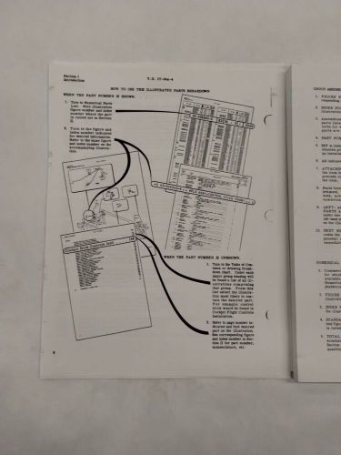 Beechcraft usaf series t-34a &amp; navy model t-34b aircraft illustrated parts -copy