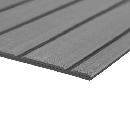 Seadek 40&#034; x 80&#034; 6mm sheet teak brushed storm gray/dark gray #32279-81029