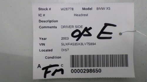 03 bmw x5 headrest