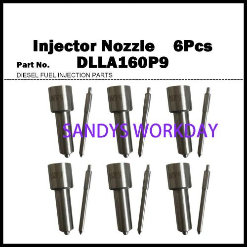 6x fuel injector nozzle for mack e6 tips dlla160p9 0433171010 114gc222p2 6980005