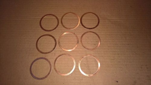 New (qty 9) 0.020&#034; copper cylinder head gasket yamaha kt-100 kt100 kart engine