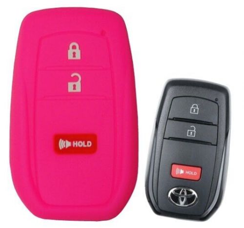 Keyless entry rubber key fob remote cover fits toyota tacoma corolla 2023 2024