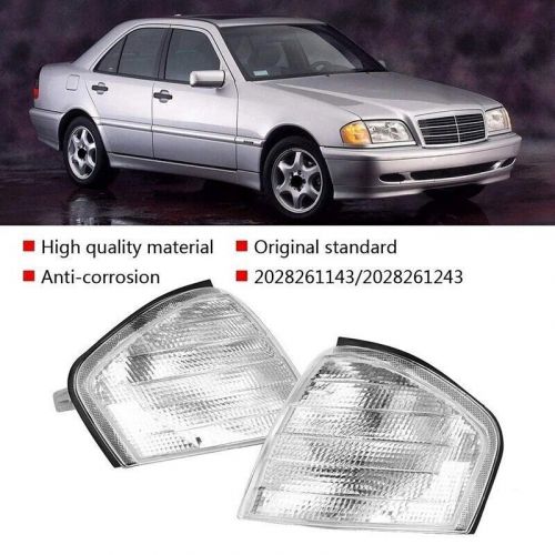 Car white turn signal corner light lens for mercedes w124e class e320 e500 85-95