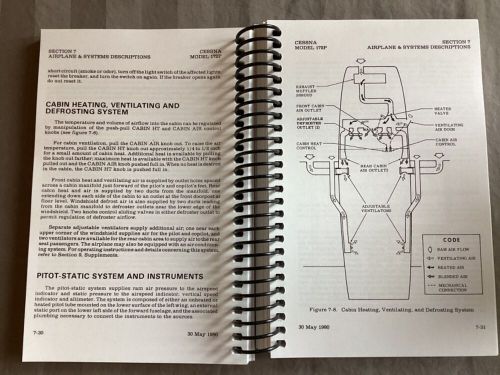 1981 cessna skyhawk 172p information manual. new from cessna.