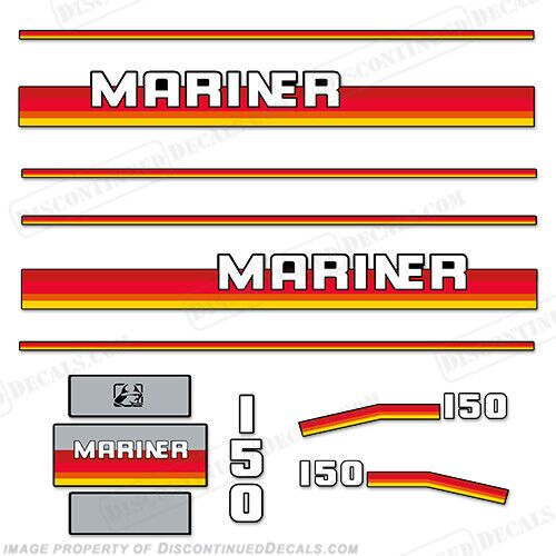 Fits mariner 150hp outboard motor decal kit - 1990&#039;s